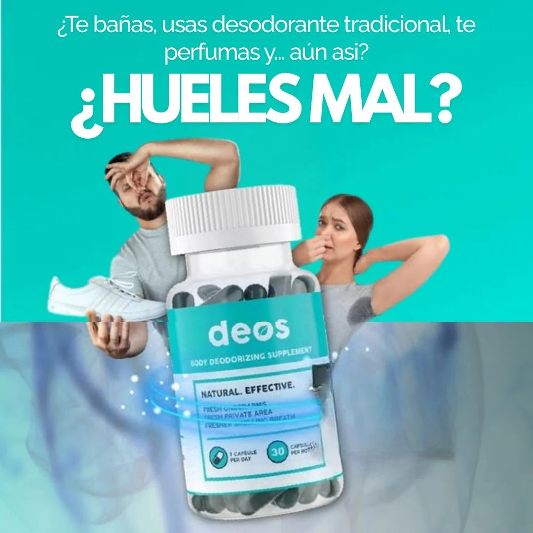 Deos – Desodorante Interno Natural (30 Cápsulas)